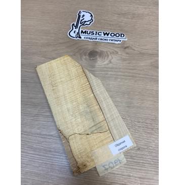 Клён Американский Spalted Волнистый заготовка накладки на головку грифа Смешанный АА Волна ААА 5х107-70х210 мм (Уценка-гнилостные поражения древесины,под стабилизацию или работу с порозаполнителями)-3