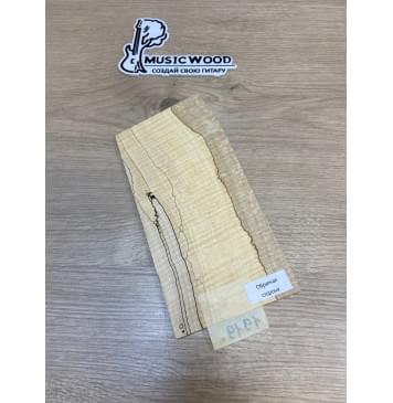 Клён Американский Spalted Волнистый заготовка накладки на головку грифа Смешанный ААА Волна ААА 5х108-103х225-205 мм (Уценка-гнилостные поражения древесины,под стабилизацию или работу с порозаполнителями)-2