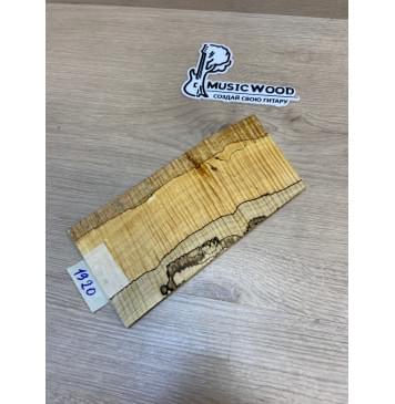 Клён Американский Spalted Волнистый заготовка накладки на головку грифа Смешанный А Волна ААА 5х108-103х225-205 мм (Уценка-гнилостные поражения древесины,под стабилизацию или работу с порозаполнителями)-0