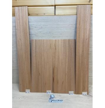 Махагон Кая заготовка комплекта (Дека + Обечайки) акустической гитары Радиал АА 4х227х550 мм (Дека 2шт) Радиал АА 4х125х855 мм (Обечайка 2шт)-0