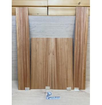 Махагон Кая заготовка комплекта (Дека + Обечайки) акустической гитары Радиал АА 4х230х555 мм (Дека 2шт) Радиал АА 4.3х125х855 мм (Обечайка 2шт)-0