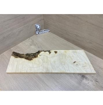 Клён Американский Каповый заготовка на топ под заливку Смешанный АА Кап ААА 14х185х535 мм (1шт. под распил)-2