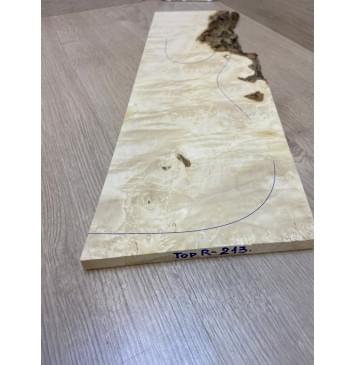 Клён Американский Каповый заготовка на топ под заливку Смешанный АА Кап ААА 14х185х535 мм (1шт. под распил)-5