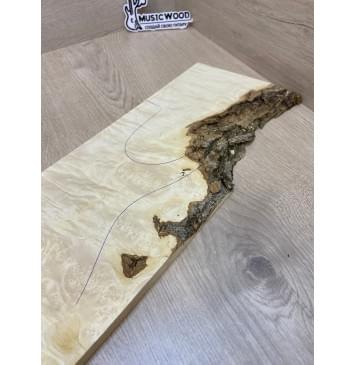 Клён Американский Каповый заготовка на топ под заливку Смешанный АА Кап ААА 14х185х535 мм (1шт. под распил)-6