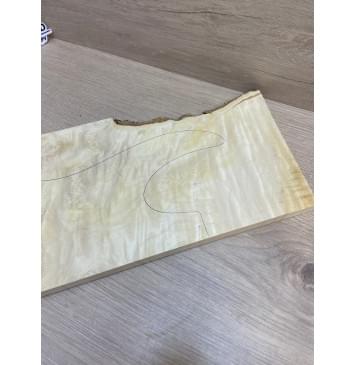 Клён Американский Каповый заготовка на топ под заливку Смешанный АА Кап ААА 14х185х535 мм (1шт. под распил)-7