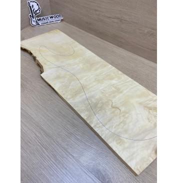 Клён Американский Каповый заготовка на топ под заливку Смешанный АА Кап ААА 14х185х535 мм (1шт. под распил)-11