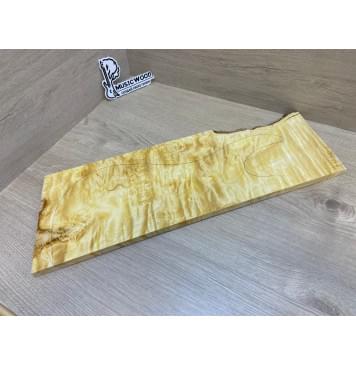 Клён Американский Каповый заготовка на топ под заливку Смешанный АА Кап ААА 14х185х535 мм (1шт. под распил)-0