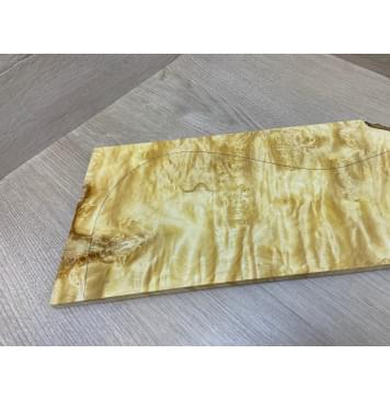 Клён Американский Каповый заготовка на топ под заливку Смешанный АА Кап ААА 14х185х535 мм (1шт. под распил)-19