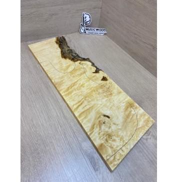 Клён Американский Каповый заготовка на топ под заливку Смешанный АА Кап ААА 14х185х535 мм (1шт. под распил)-14