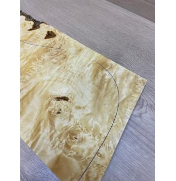 Клён Американский Каповый заготовка на топ под заливку Смешанный АА Кап ААА 14х185х535 мм (1шт. под распил)-13