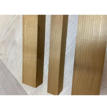 Клён Печёный 180гр заготовка грифа безголовой гитары Радиал АА 28х(42-23-42)х580 мм - из 3х частей-2