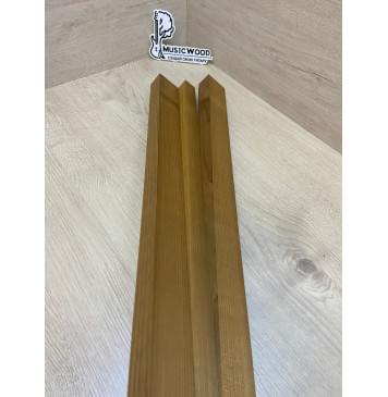 Клён Печёный 180гр заготовка грифа безголовой гитары Радиал АА 28х(42-23-42)х580 мм - из 3х частей-7