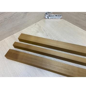 Клён Печёный 180гр заготовка грифа безголовой гитары Радиал АА 28х(42-23-42)х580 мм - из 3х частей-9