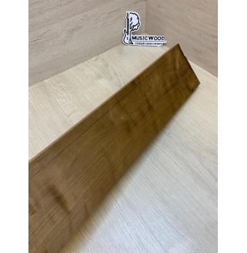 Берёза Пламенная Печёная 180 гр заготовка грифа для электрогитары Смешанный АА Волна А 26х107-100х750 мм-11