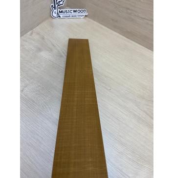 Клён Печёный 180 гр заготовка накладки для электрогитары Радиал ААА 9х67-57х520 мм-4