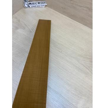 Клён Печёный 180 гр заготовка накладки для электрогитары Радиал ААА 9х67-57х520 мм-7