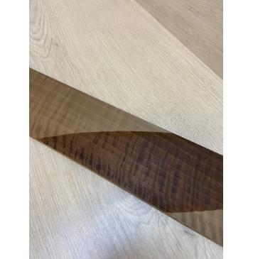 Орех Грецкий Волнистый Печёный 180гр заготовка накладки для бас-гитары Радиал АА Волна АА 8х94-90х765 мм-10