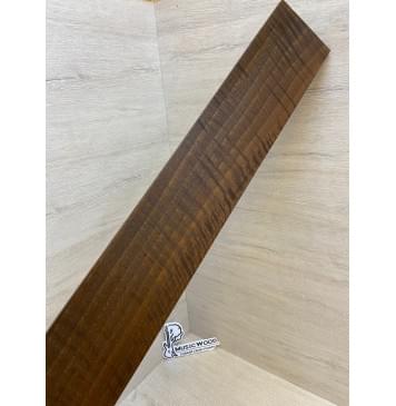 Орех Грецкий Волнистый Печёный 180гр заготовка накладки для бас-гитары Радиал АА Волна АА 8х94-90х765 мм-12