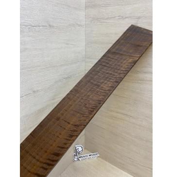 Орех Грецкий Волнистый Печёный 180гр заготовка накладки для бас-гитары Радиал АА Волна АА 8х94-90х765 мм-20