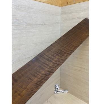 Орех Грецкий Волнистый Печёный 180гр заготовка накладки для бас-гитары Радиал АА Волна АА 8х94-90х765 мм-11