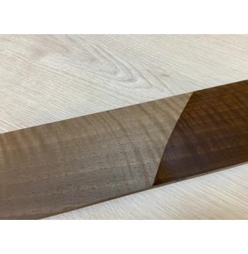 Орех Грецкий Волнистый Печёный 180гр заготовка накладки для электрогитары Радиал АА Волна ААА 8.5х82х550 мм-9