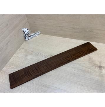 Орех Грецкий Волнистый Печёный 180гр заготовка накладки для электрогитары Радиал АА Волна ААА 8.5х82х550 мм-0