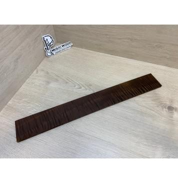 Орех Грецкий Волнистый Печёный 180гр заготовка накладки для электрогитары Смешанный ААА Волна АА 8х70-66х520 мм-0