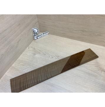 Орех Грецкий Волнистый Печёный 180гр заготовка накладки для электрогитары Смешанный ААА Волна ААА 8.5х82х540 мм-12