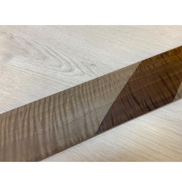 Орех Грецкий Волнистый Печёный 180гр заготовка накладки для электрогитары Смешанный ААА Волна ААА 8.5х82х540 мм-8