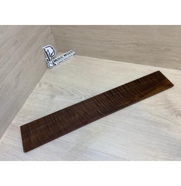 Орех Грецкий Волнистый Печёный 180гр заготовка накладки для электрогитары Смешанный ААА Волна ААА 8.5х82х540 мм-11