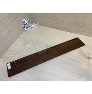 Орех Грецкий Волнистый Печёный 180гр заготовка накладки для электрогитары Смешанный ААА Волна ААА 8.5х82х540 мм-0