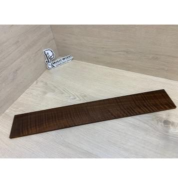 Орех Грецкий Волнистый Печёный 180гр заготовка накладки для электрогитары Радиал АА Волна АА 7.5х83х550 мм-17