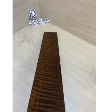 Орех Грецкий Волнистый Печёный 180гр заготовка накладки для электрогитары Радиал АА Волна АА 7.5х83х550 мм-12