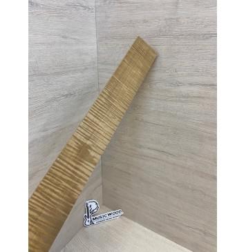 Клён Волнистый Печёный 180 гр заготовка накладки для электрогитары Радиал АА Волна ААА 8х65-56х560 мм-12