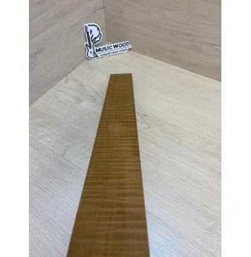 Клён Волнистый Печёный 180 гр заготовка накладки для электрогитары Радиал АА Волна ААА 8х65-56х560 мм-8