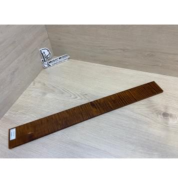 Клён Волнистый Печёный 180 гр заготовка накладки для электрогитары Радиал АА Волна ААА 8х65-56х560 мм-19