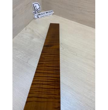 Клён Волнистый Печёный 180 гр заготовка накладки для электрогитары Радиал АА Волна ААА 8х65-56х560 мм-9