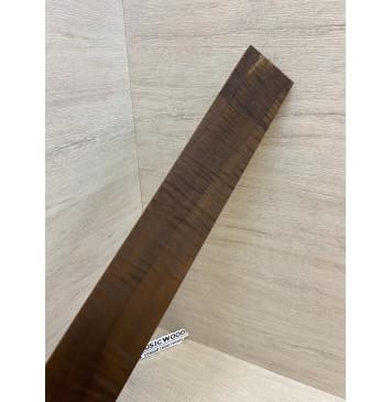 Орех Грецкий Волнистый Печёный 180гр заготовка накладки для электрогитары Смешанный ААА Волна А 8.5х70-67х520 мм-19