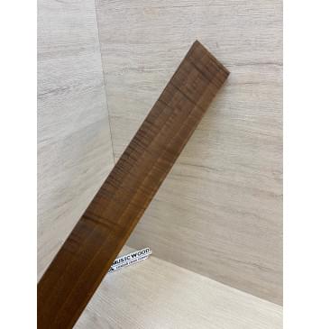 Орех Грецкий Волнистый Печёный 180гр заготовка накладки для электрогитары Смешанный ААА Волна А 8х70-58х505 мм-0