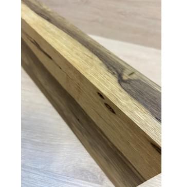 Корина Чёрная заготовка корпуса гитары со сквозным грифом Смешанный АА 50.5х123х550-520 мм (2шт) (Червоточины) Корина Чёрная заготовка корпуса гитары со сквозным грифом Смешанный АА 50.5х123х550-520 мм (2шт) (Червоточины)-3