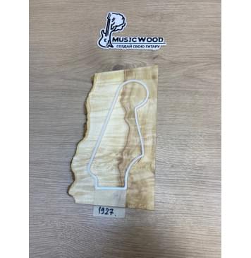 Клён Американский Каповый заготовка накладки на головку грифа Смешанный АА Кап АА 4х120-115х240-230 мм-1