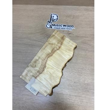 Клён Американский Каповый заготовка накладки на головку грифа Смешанный АА Кап АА 4х120-115х240-230 мм-2