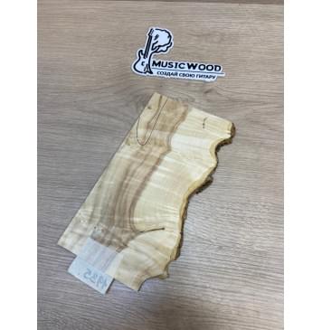 Клён Американский Каповый заготовка накладки на головку грифа Смешанный АА Кап А 3.5х105х225 мм-5