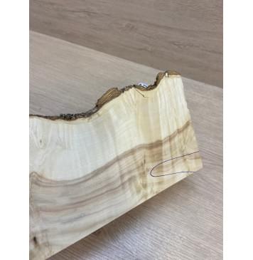 Клён Американский Каповый заготовка накладки на головку грифа Смешанный АА Кап А 3.5х105х225 мм-4