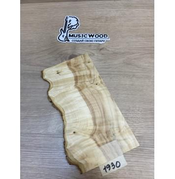 Клён Американский Каповый заготовка накладки на головку грифа Смешанный АА Кап А 3.5х115-105х225 мм-0