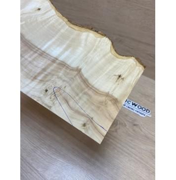 Клён Американский Каповый заготовка накладки на головку грифа Смешанный АА Кап А 3.5х115-105х225 мм-3