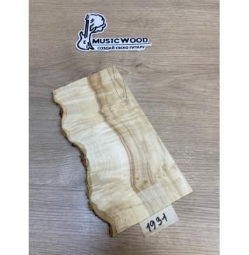 Клён Американский Каповый заготовка накладки на головку грифа Смешанный АА Кап АА 3.5х115-100х225 мм-0