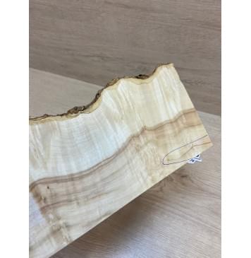 Клён Американский Каповый заготовка накладки на головку грифа Смешанный АА Кап АА 3.5х115-100х225 мм-5