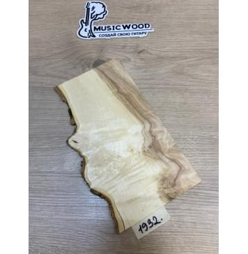 Клён Американский Каповый заготовка накладки на головку грифа Смешанный АА Кап А 3.5х115-100х225 мм-2