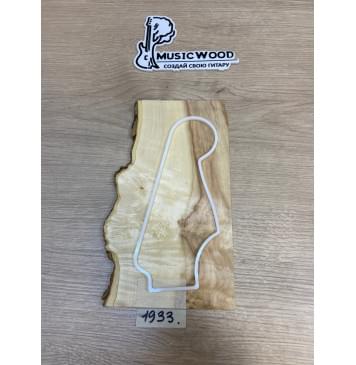 Клён Американский Каповый заготовка накладки на головку грифа Смешанный АА Кап А 5.5х115-100х225 мм-2